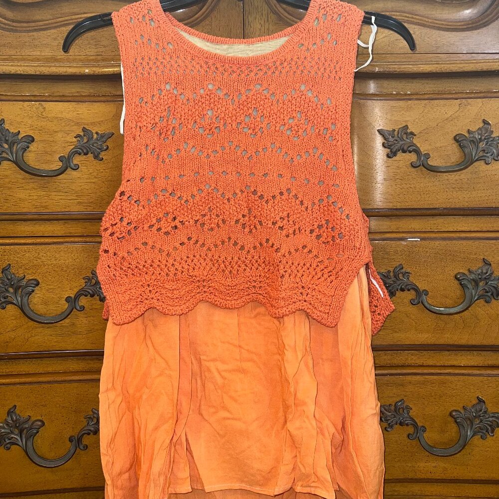 Beautiful Orange Bohemian-Inspired Top